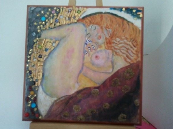 interprétation de Klimt, œuvre d'Anik-Chaïma